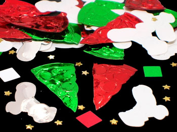 Metallic Pizza Confetti